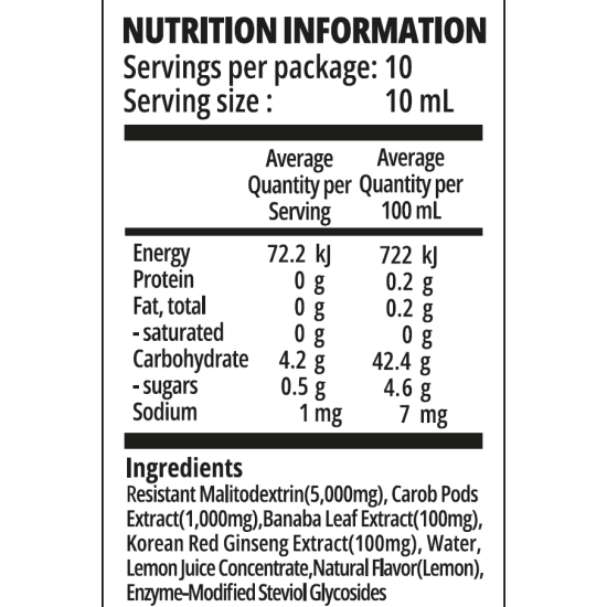 Blood Health Banaba Leaf And Korean Red Ginseng Liquid Stick