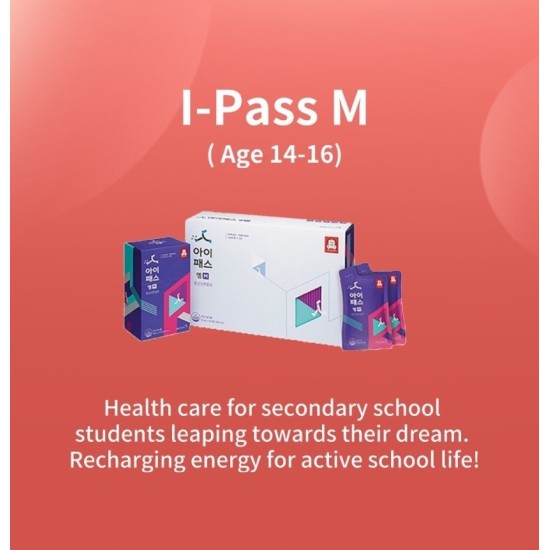 I-Pass M Student Tonic Pouch Korean Red  Ginseng