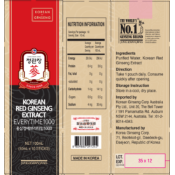 Jung Kwan Jang Korean Red Ginseng Extract Everytime 1000