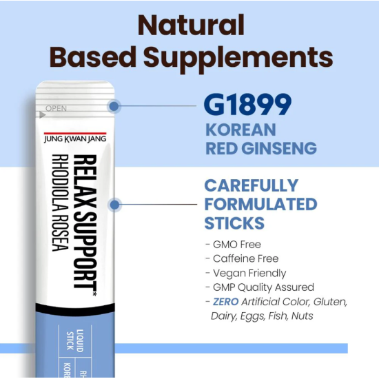 Relax Support - Rhodiola Rosea And Korean Red Ginseng Liquid Stick